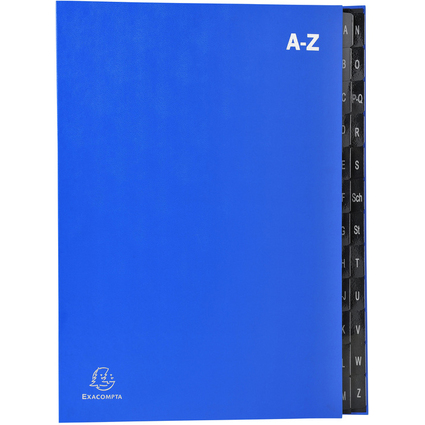 EXACOMPTA Pultordner, DIN A4, A-Z, 24 Fcher, blau