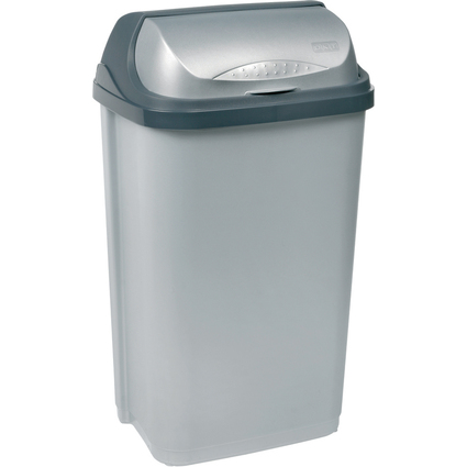 keeeper Abfallbehlter "rasmus", 50 Liter, silber