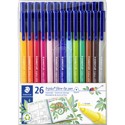 STAEDTLER Fasermaler triplus, 26er Etui