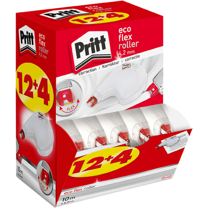 Pritt Korrekturroller Eco Flex, 16er Multipack