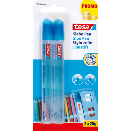 tesa Klebepen "Glue Pen", lsemittelfrei, 2 x 20 g