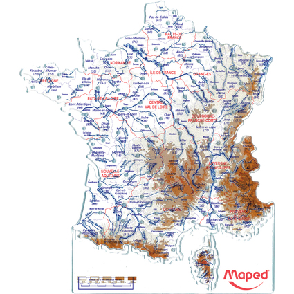 Maped Schablone Frankreich-Landkarte, Inhalt: 2 Stck