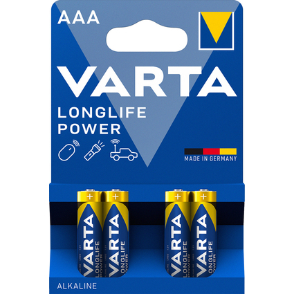 VARTA Alkaline Batterie Longlife Power, Micro (AAA/LR03)