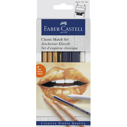 FABER-CASTELL Zeichenset KLASSIK, 6-teilig