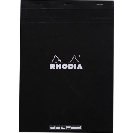 RHODIA Notizblock "dotPad", DIN A4, gepunktet, schwarz