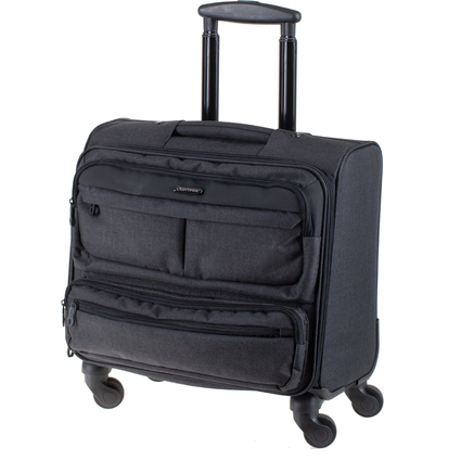 LiGHTPAK Business Trolley RONNEY, aus Polyester, anthrazit