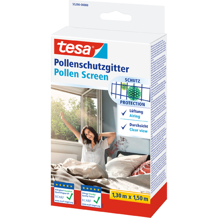 tesa Pollenschutzgitter fr Fenster, 1,50 m x 1,30 m