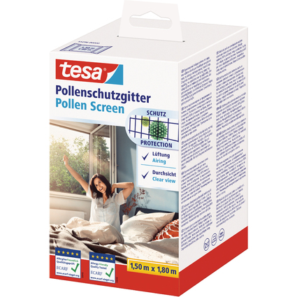 tesa Pollenschutzgitter fr Fenster, 1,80 m x 1,50 m