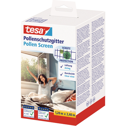 tesa Pollenschutzgitter fr Fenster, 2,40 m x 1,20 m