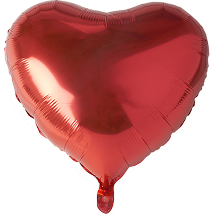 PAPSTAR Folienballon "Heart", Durchmesser: 450 mm, rot