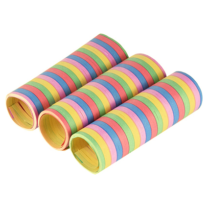 PAPSTAR Luftschlangen "Stripes", aus Papier, 5 Farben