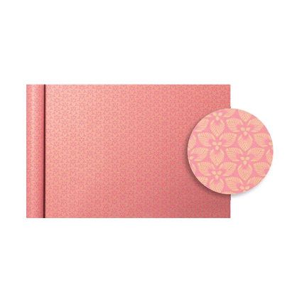 Clairefontaine Geschenkpapier "Tiny Rolls Blumen rosa"