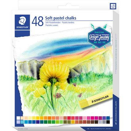 STAEDTLER Soft-Pastellkreide Design Journey, 48er Kartonetui