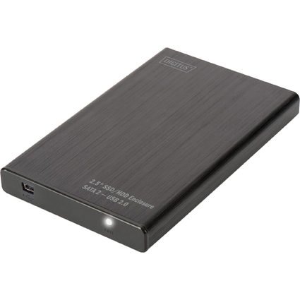 DIGITUS 2,5" SATA Festplatten-Gehuse, USB 2.0, schwarz