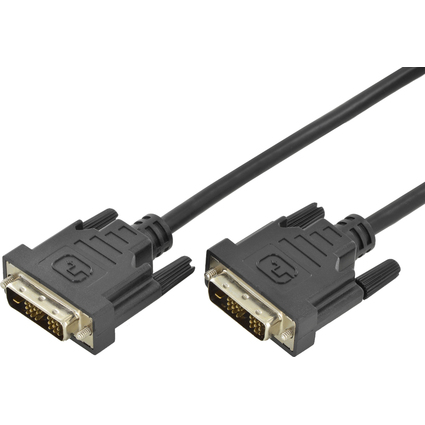 DIGITUS DVI-D 24+1 Kabel, Dual Link, schwarz, 2,0 m