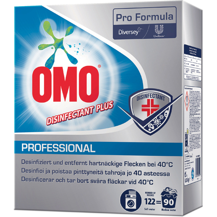 OMO Professional Waschpulver Disinfectant Plus, 90WL, 8,55kg