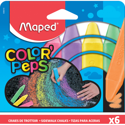 Maped Straenmalkreide COLOR'PEPS, 6er Kartonetui