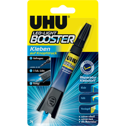 UHU Reparatur-Klebstoff LED-LIGHT BOOSTER, 3 g Tube