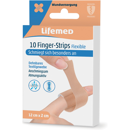 Lifemed Finger-Strips "Flexible", hautfarben, 10er