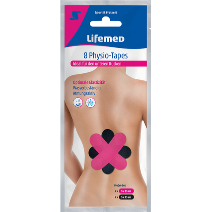 Lifemed Physio-Tape "Unterer Rcken", farbig sortiert