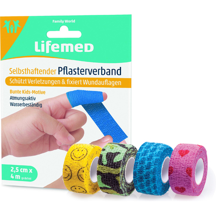 Lifemed Pflasterverband, selbsthaftend, farbig sortiert