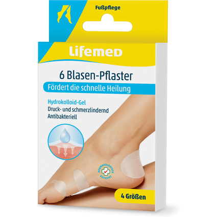 Lifemed Blasen-Pflaster, transparent, 6er