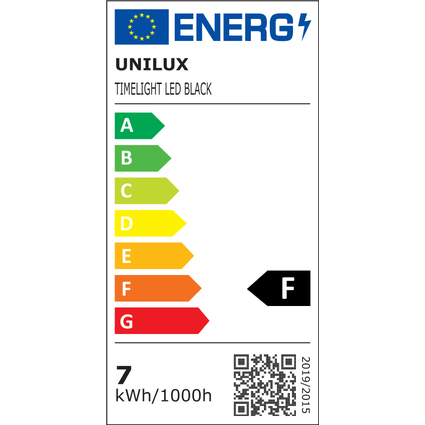 UNiLUX Tageslicht-Leuchte TIMELIGHT, dimmbar, schwarz