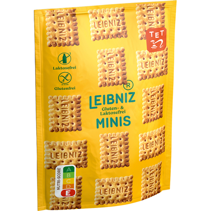 LEIBNIZ Butterkeks Minis, gluten- & laktosefrei, Beutel