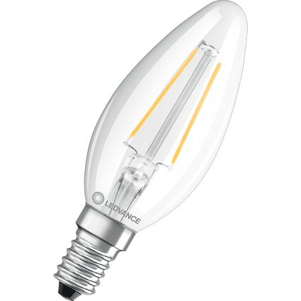 LEDVANCE LED-Lampe CLASSIC B, 2,5 Watt, E14, klar