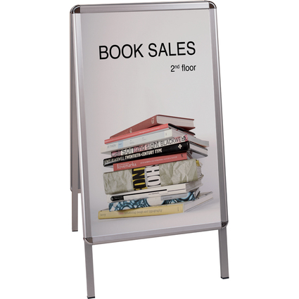 Bi-Office Plakatstnder, Aluminiumrahmen, 635 x 1.090 mm