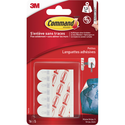 3M Command Nachfllpackung Strips, Gre: S, wei