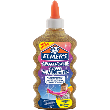 ELMER'S Glitzerkleber "Glitter Glue" gold, 177 ml