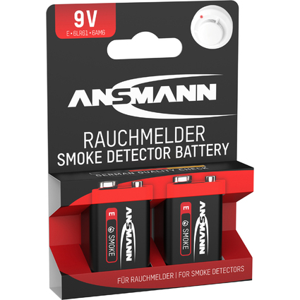 ANSMANN Alkaline Batterie, E-Block 6LR61 9 Volt, 6er Pack