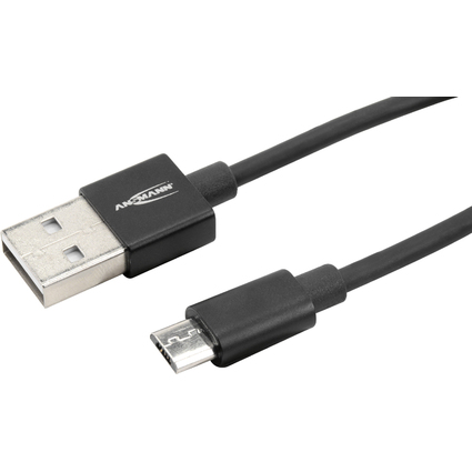 ANSMANN Daten- & Ladekabel, USB-A - Micro USB-B, 2,0 m