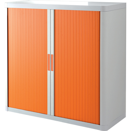 PAPERFLOW Rollladenschrank easyOffice, 2 Bden, wei/ orange