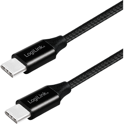 LogiLink USB 2.0 Kabel, USB-C - USB-C Stecker, 0,3 m