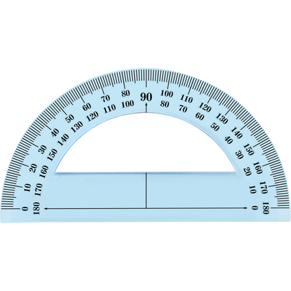 Wonday Halb-Winkelmesser 180 Grad, 120 mm, bruchfest