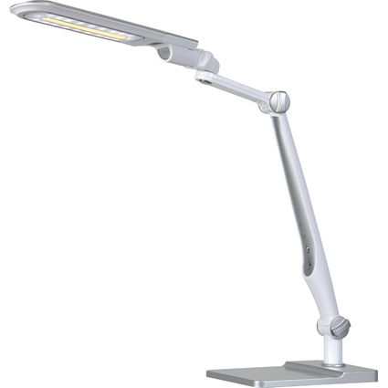 Hansa LED-Tischleuchte Multiflex, silber, Klemme und Fu