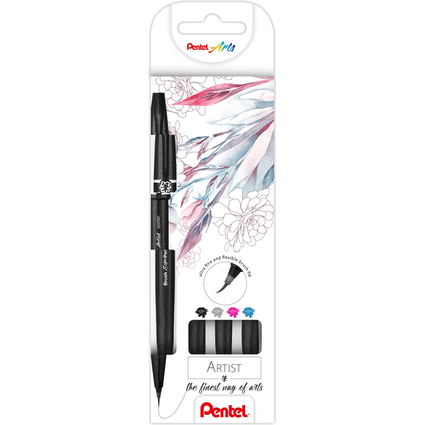 Pentel Pinselstift Sign Pen Artist, 4er Set