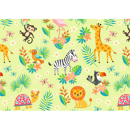 SUSY CARD Geschenkpapier "Cute animals grn", auf Rolle