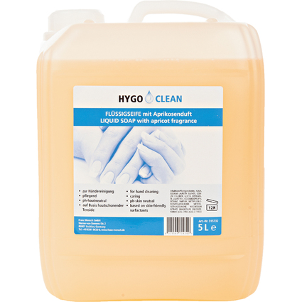 HYGOCLEAN Handwaschseife mit Aprikosenduft, 5 Liter