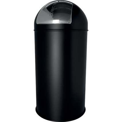 helit Metall-Abfalleimer "the dome", 30 Liter, schwarz