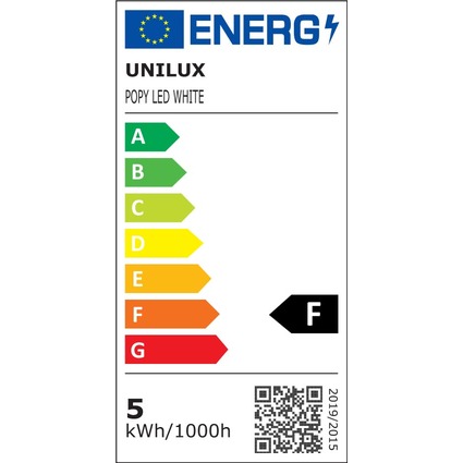 UNiLUX LED-Tischleuchte POPY, dimmbar, Glassockel