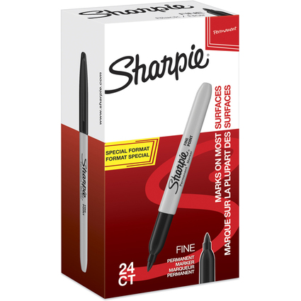 Sharpie Permanent-Marker FINE, Value Pack, schwarz