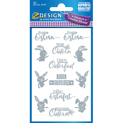 AVERY Zweckform ZDesign Oster-Sticker "Frohe Ostern"