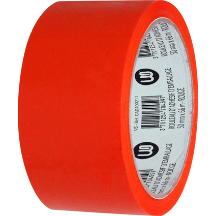 Wonday Verpackungsklebeband, aus PP, 50 mm x 66 m, rot