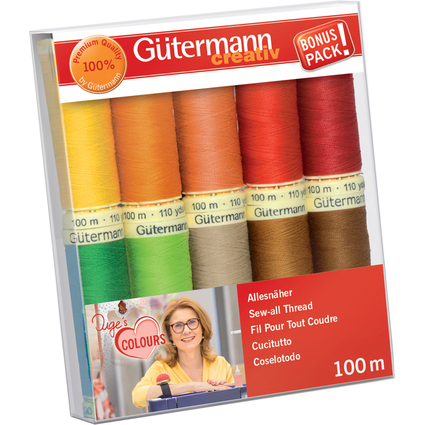 Gtermann Nhfaden-Set "Inges Lieblingsfarben", 10 Spulen