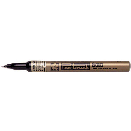 SAKURA Permanent-Marker Pen-Touch Extra Fein, gold