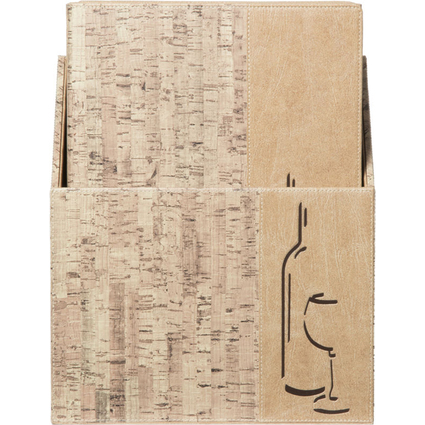 Securit Weinkarte DESIGN CORK, A4, 10er Box