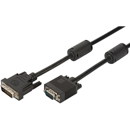 DIGITUS Adapterkabel, DVI - HD15, 2,0 m, schwarz